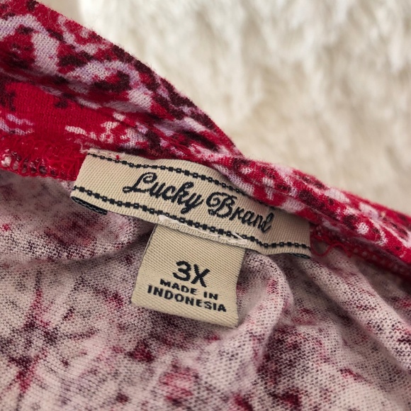 *SOLD*Lucky Brand Button Up Top 3X - Picture 8 of 8